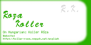 roza koller business card